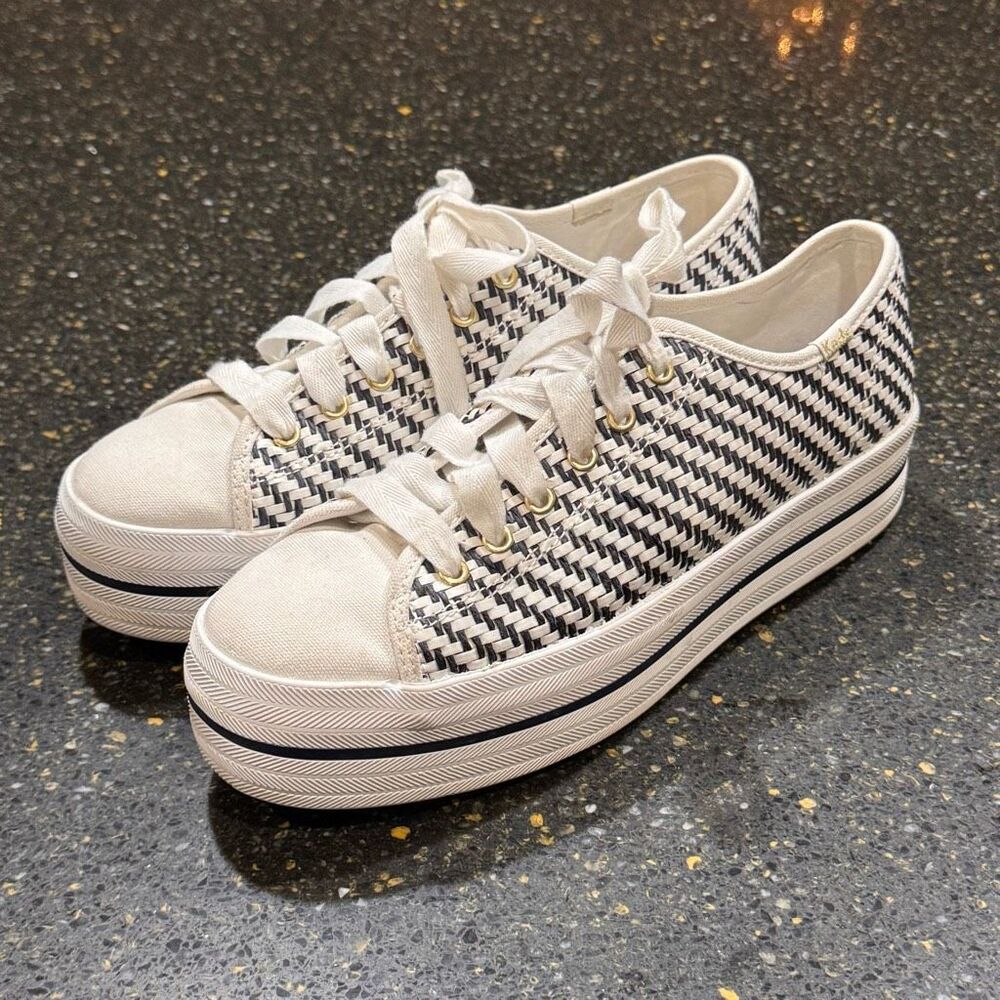 Keds for Kate Spade New York Triple Up Multi Woven Sneaker. Size 9.5.